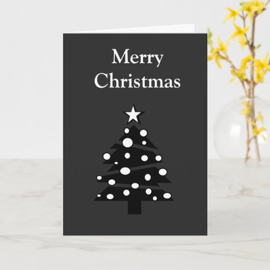 Schattierungen der grauen Weihnachtskarte Karte (Gelbe Blume)