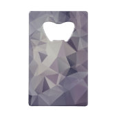 Schattierungen der Lila Abstrakten Pyramide Kunst Kreditkarten Flaschenöffner (Rückseite)