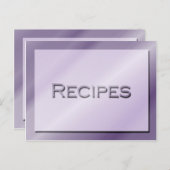 Schattierungen der Lila Rezept-Karte Postkarte (Vorne/Hinten)