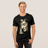 Schattierungen der Stille Tri-Blend Shirt (Vorderseite voll)