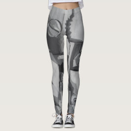 Schattierungen des grauen Designers Leggings