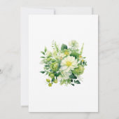 Schattierungen des grünen Brautparty Einladung (Rückseite)