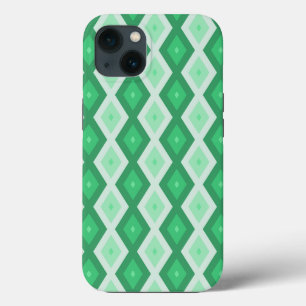 Schattierungen des grünen Diamantenmusters Case-Ma Case-Mate iPhone Hülle