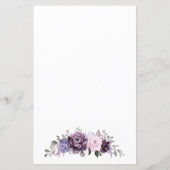 Schattierungen des Lila Blooms Brautparty Bingo (Rückseite)