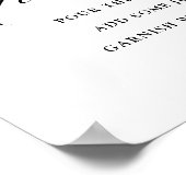 Schattierungen des Lila Brautparty Mimosa Bar Poster (Ecke)