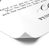 Schattierungen des Lila Brautparty Open Bar Sign Poster (Ecke)