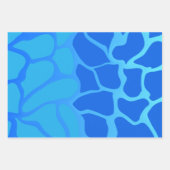 Schattierungen für blaues glänzendes Umschlagpapie Geschenkpapier Set (Vorderseite 3)