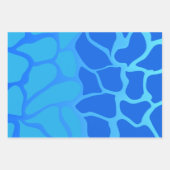 Schattierungen für blaues glänzendes Umschlagpapie Geschenkpapier Set (Vorderseite 2)