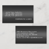 Schattierungen grauer, moderner Standard-Visitenka Visitenkarte (Vorne/Hinten)