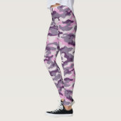 Schattierungen im rosa Camouflage-Stil Leggings (Links)