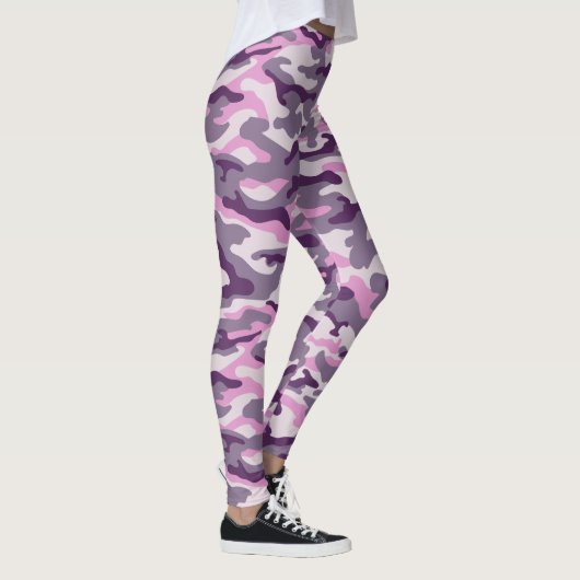 Schattierungen im rosa Camouflage-Stil Leggings (Rechts)