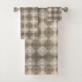 Schattierungen in Grau, Beige und Weiß Badhandtuch Set (Insitu)