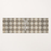 Schattierungen in Grau, Beige und Weiß Yogamatte (Vorderseite (Horizontal))