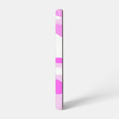 Schattierungen in Rosa und Weiß Samsung Galaxy Hülle (Linke Seite)