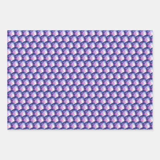 Schattierungen Lila Blasen Geschenkpapier Set (Vorderseite 3)