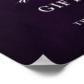 Schattierungen Lila Bloomkarten und -geschenke Zei Poster (Ecke)