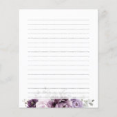 Schattierungen Lila Blooms Brautparty Rezept (Rückseite)