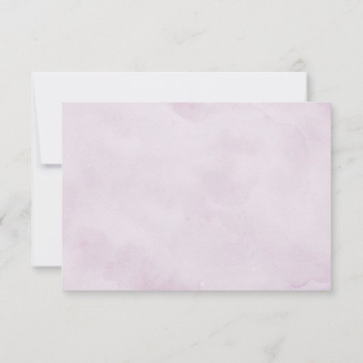 Schattierungen Lila Blooms Geometrische Hochzeiten Dankeskarte (Rückseite)