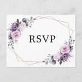 Schattierungen Lila Blooms Geometrischer UAWG Postkarte (Vorderseite)