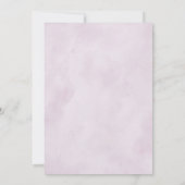 Schattierungen Lila Blooms Probe Dinner Einladung (Rückseite)