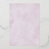 Schattierungen Lila blutiger blutiger Hochzeiten Folieneinladung (Rückseite)