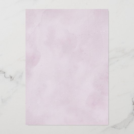 Schattierungen Lila blutiger blutiger Hochzeiten Folieneinladung (Rückseite)