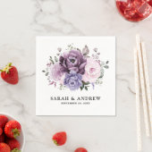 Schattierungen Lila blutiger blutiger Hochzeiten Serviette (Beispiel)