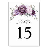 Schattierungen Lila blutiger blutiger Hochzeiten Tischnummer (Rückseite)