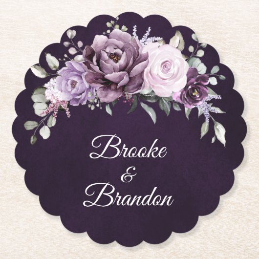 Schattierungen Lila blutiger blutiger Hochzeiten Untersetzer (Vorderseite)