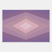 Schattierungen Lila geometrischer Abstrakter Kunst Geschenkpapier Set (Vorderseite 2)