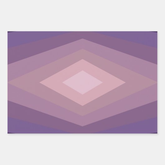 Schattierungen Lila geometrischer Abstrakter Kunst Geschenkpapier Set (Vorderseite 2)