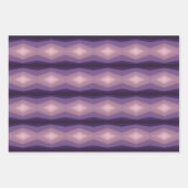 Schattierungen Lila geometrischer Abstrakter Kunst Geschenkpapier Set (Vorderseite)