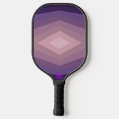 Schattierungen Lila geometrischer Abstrakter Kunst Pickleball Schläger (Rückseite)