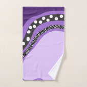 Schattierungen Lila moderner Abstrakter Kunst Badhandtuch Set (Handtuch)