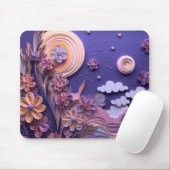 Schattierungen Lila Papierqualität Mousepad (Mit Mouse)