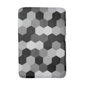 Schattierungen mit schwarzem und weißem geometrisc badematte (Vorderseite Vertikal)