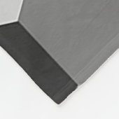Schattierungen mit schwarzem und weißem geometrisc fleecedecke (Ecke)