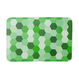 Schattierungen mit weißem, geometrischem Hexagon Badematte