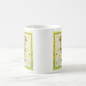 Schattierungen von beige-schwarz-mosaikischer Hühn Kaffeetasse (Mittel)