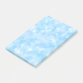 Schattierungen von blassblauem, fröhlicher, blubbl post-it klebezettel (angewinkelt)