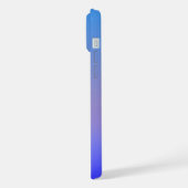 Schattierungen von Blau iPhone Hülle (Linke Seite)