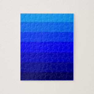 Schattierungen von Blau Puzzle
