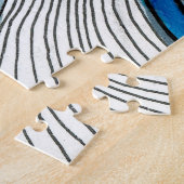 Schattierungen von Blau und Schwarz Puzzle (Seite)