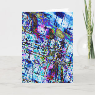 Schattierungen von blauen Mitteilungskarten