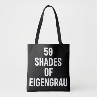 Schattierungen von Eigenrau Minimalistisches Textd Tasche