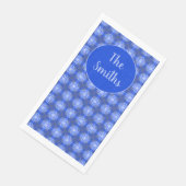 Schattierungen von Grau, Blau und Weiß Serviette (Ecke)