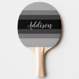 Schattierungen von Grau Ombre Stiped Custom Tischtennis Schläger