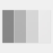 Schattierungen von grau sauber, einfach und stilvo geschenkpapier set (Vorderseite 3)