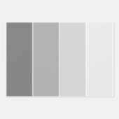 Schattierungen von grau sauber, einfach und stilvo geschenkpapier set (Vorderseite)