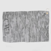 Schattierungen von grauem Holz-Grain-Muster Golfhandtuch (Horizontal)